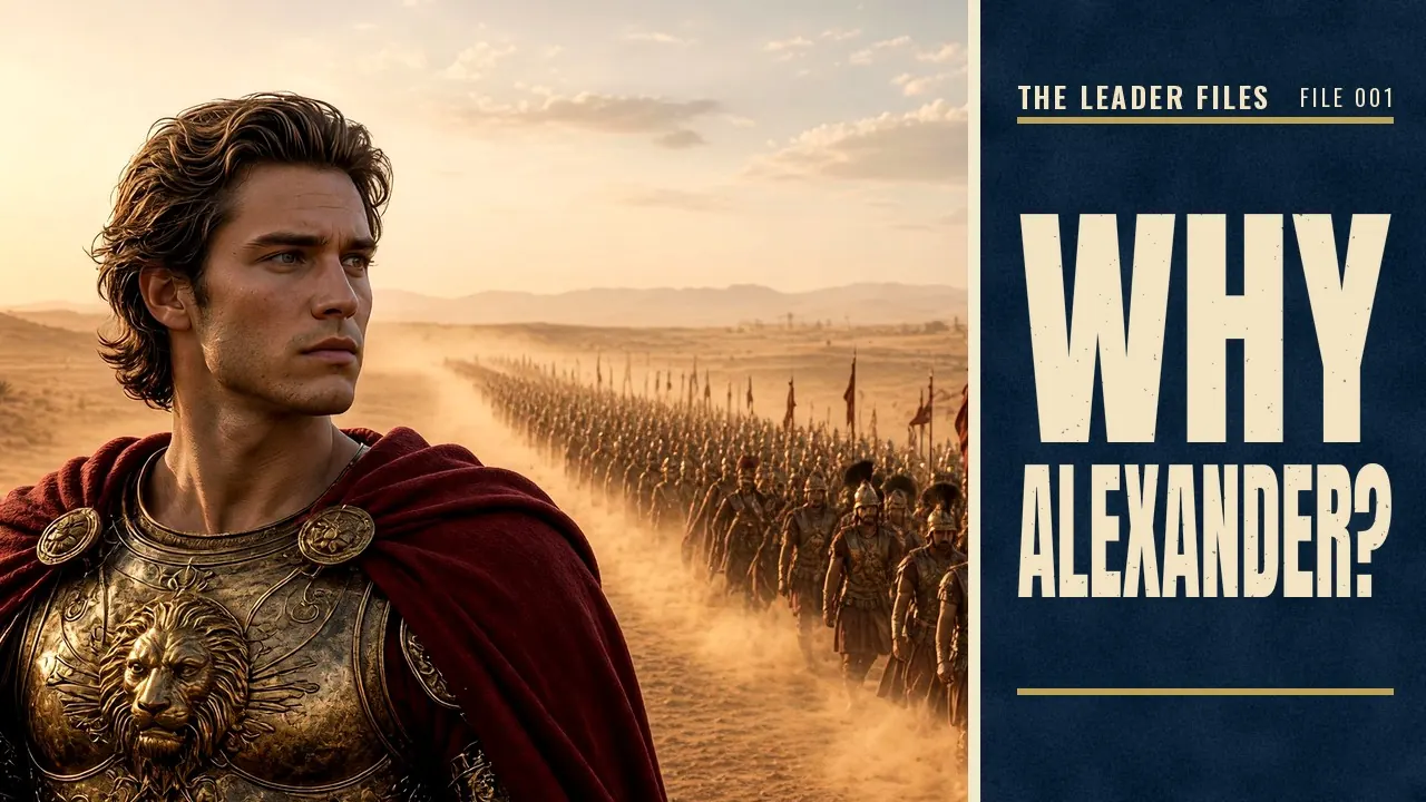 Thumbnail for Alexander the Great: King at 20, Never Defeated, Dead at 32 | The Leader Files 001