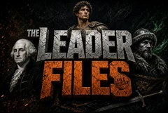 The Leader Files logo